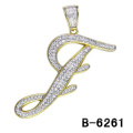 High Quality 925 Sterling Silver Jewelry Letter Pendant